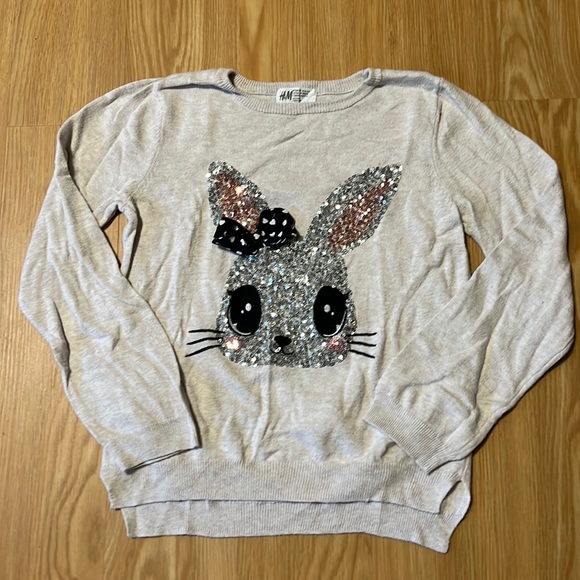 H&M Other - H&M Sequin Bunny Sweater